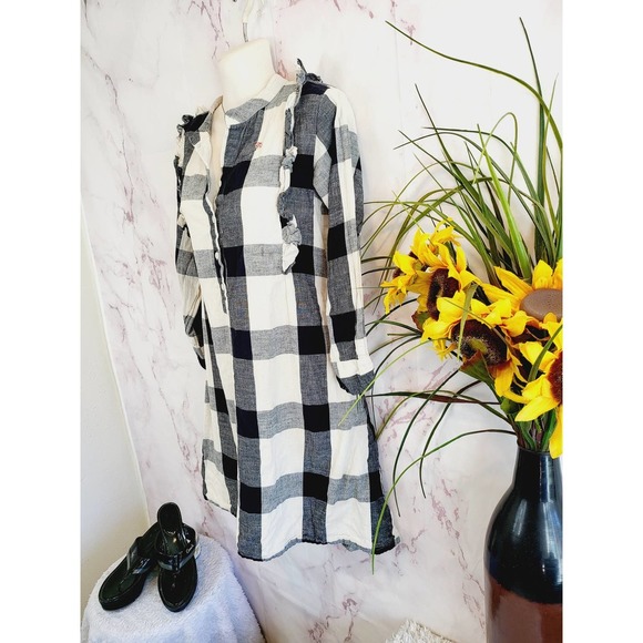 Tribe Alive Freya Ruffled Shirt Dress Size XS - Picture 7 of 11